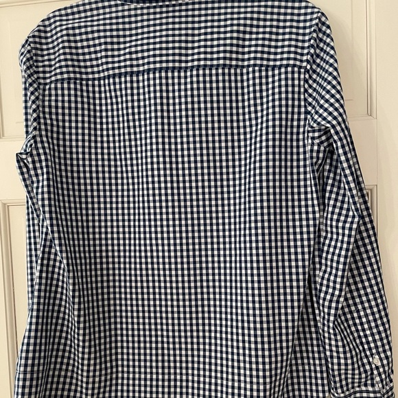 Southern Tide Gingham Popover Scalloped Hem M NEW - Picture 7 of 8